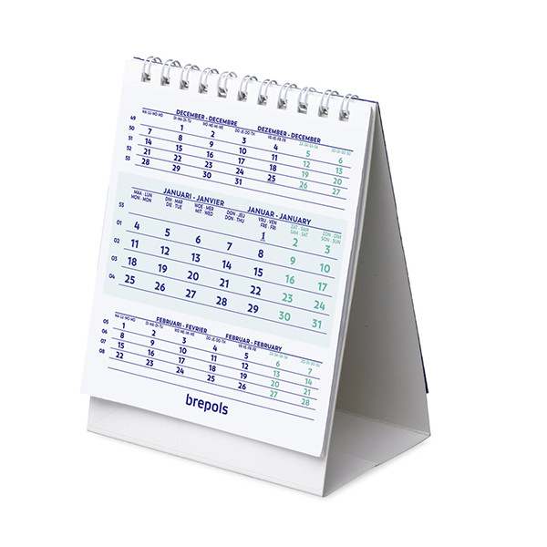 Brepols bureaukalender 2026 (13 x 10,5 cm) 4-talig 262521 - 1