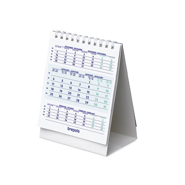 Brepols bureaukalender 2027 (13 x 10,5 cm) 4-talig 440234 - 1