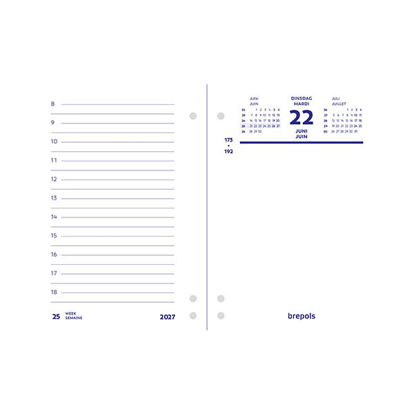 Brepols dag omlegkalender 2027 2-talig 440232 - 1