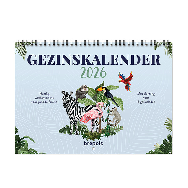 Brepols gezinskalender met weekoverzicht 2026 NL 1.865.9900.00.4.0 262514 - 1
