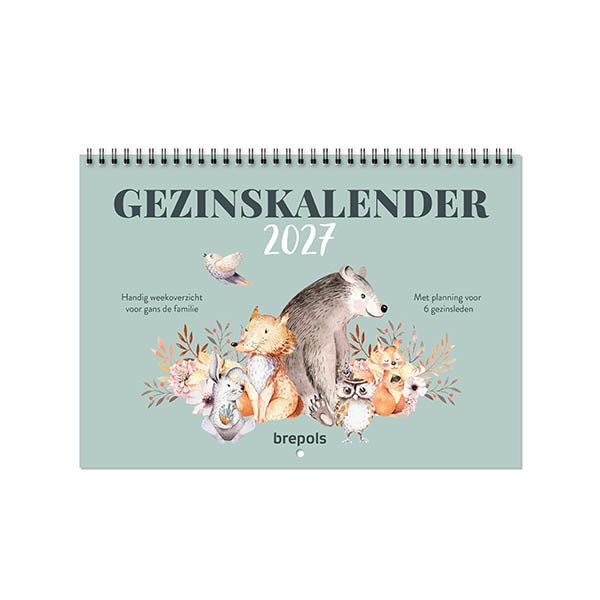 Brepols gezinskalender met weekoverzicht 2027 NL 440227 - 1