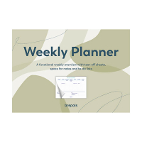 Brepols weekplanner ongedateerd groen (56 vel) EN 1.890.9900.99.5.0GR 262551