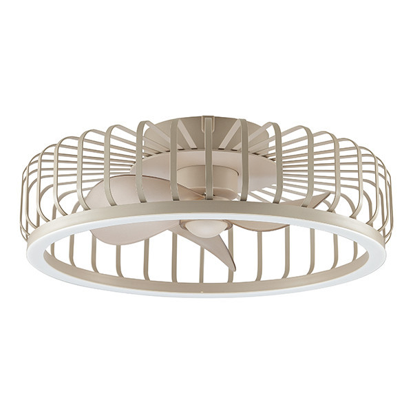 Plafondventilator met LED lamp | Capo | Ø 48 cm | 2700-6500K | Zandkleur | 36W | Brilliant LBR00006 - 2
