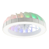 Plafondventilator met LED lamp | Fanora | Ø 46 cm | RGBIC + 2700-6500K | Wit | 30W | Brilliant LBR00007 - 1