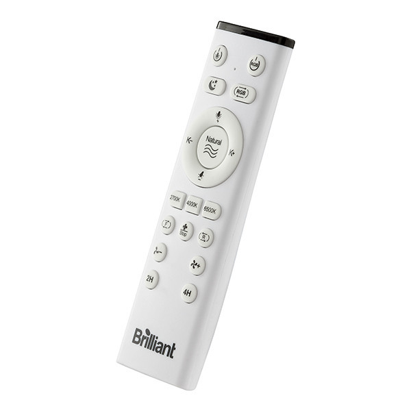Plafondventilator met LED lamp | Fanora | Ø 46 cm | RGBIC + 2700-6500K | Wit | 30W | Brilliant LBR00007 - 5