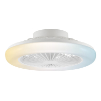 Plafondventilator met LED lamp | Montero | Ø 42 cm | 2700-6500K | Wit | 20W | Brilliant LBR00010