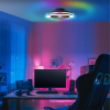 Plafondventilator met LED lamp | Palmero | Ø 46.6 cm | RGBIC + 2700-6500K | Zwart | 40W | Brilliant LBR00013 - 3