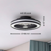 Plafondventilator met LED lamp | Palmero | Ø 46.6 cm | RGBIC + 2700-6500K | Zwart | 40W | Brilliant LBR00013 - 4