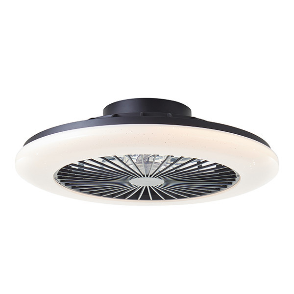 Plafondventilator met LED lamp | Salerno | Ø 48.5 cm | RGBIC + 3000-6500K | Zwart | 40W | Brilliant LBR00001 - 2