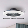 Plafondventilator met LED lamp | Salerno | Ø 48.5 cm | RGBIC + 3000-6500K | Zwart | 40W | Brilliant LBR00001 - 5