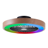Plafondventilator met LED lamp | Slimline | Ø 49 cm | RGBIC + 3000-6500K | Hout | 40W | Brilliant LBR00003 - 1