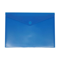 Bronyl documentenvelop A4 transparant blauw 440453