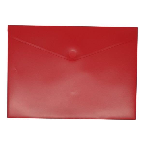 Bronyl documentenvelop A4 transparant rood 440454 - 1