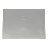 Bronyl documentenvelop A4 transparant wit 440455