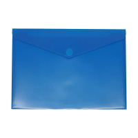 Bronyl documentenvelop A5 transparant blauw 440449