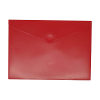 Bronyl documentenvelop A5 transparant rood 440450
