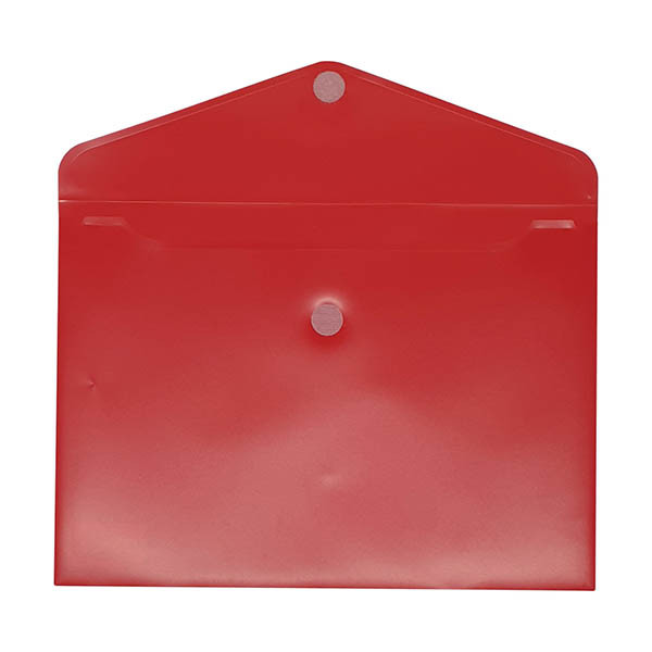 Bronyl documentenvelop A5 transparant rood 440450 - 2
