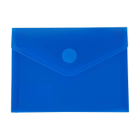 Bronyl documentenvelop A6 transparant blauw 440446