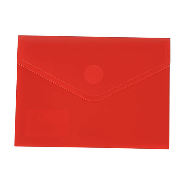 Bronyl documentenvelop A6 transparant rood 440447 - 1