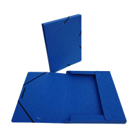 Bronyl elastobox glanskarton blauw 25 mm 440431