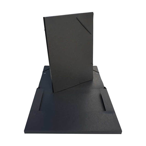 Bronyl elastobox glanskarton zwart 20 mm A3 440438 - 2
