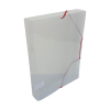 Bronyl elastobox transparant wit met rode elastiek 40 mm 440402 - 1