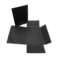 Bronyl elastomap glanskarton zwart A5 440442