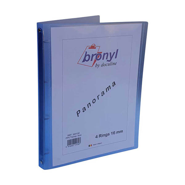 Bronyl panorama ringband met 4 O-ringen 16 mm transparant blauw 440499 - 2