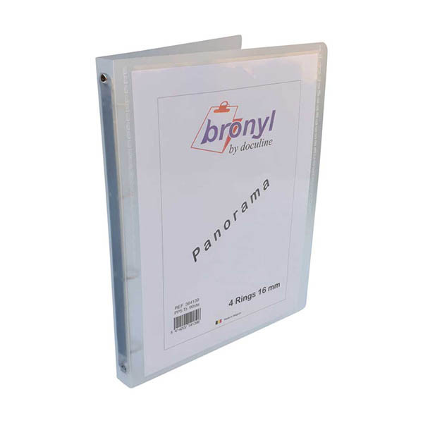 Bronyl panorama ringband met 4 O-ringen 16 mm transparant wit 440500 - 2