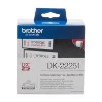 Brother DK-22251 continue papiertape rood/zwart op wit (origineel) DK-22251 080776