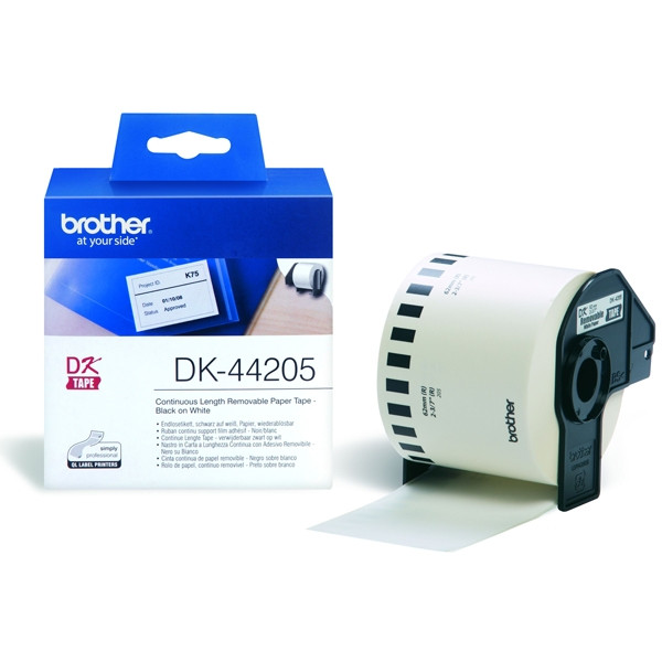 Brother DK-44205 verwijderbare papiertape wit (origineel) DK44205 080734 - 1