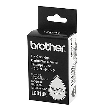 Brother LC-01BK inktcartridge zwart (origineel) LC01BK 028400 - 1