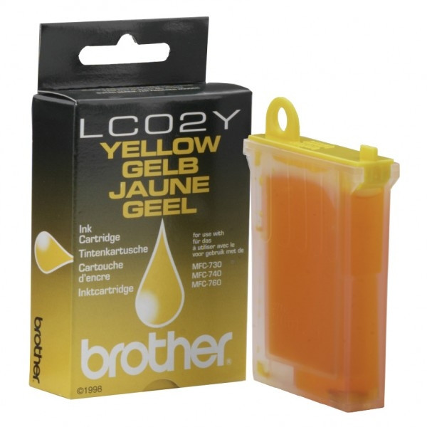 Brother LC-02Y inktcartridge geel (origineel) LC02Y 028569 - 1