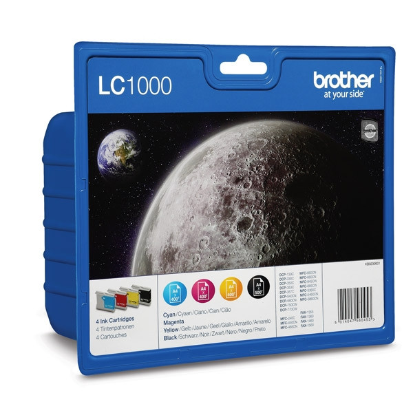 Brother LC-1000VALBP multipack 4 inktcartridges (origineel) LC-1000VALBP 029080 - 1