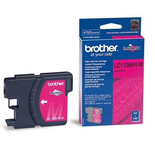 Brother LC-1100HYM inktcartridge magenta hoge capaciteit (origineel) LC1100HYM 028860 - 1