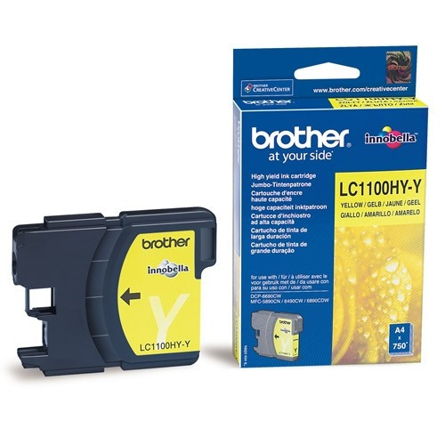Brother LC-1100HYY inktcartridge geel hoge capaciteit (origineel) LC1100HYY 902589 - 1