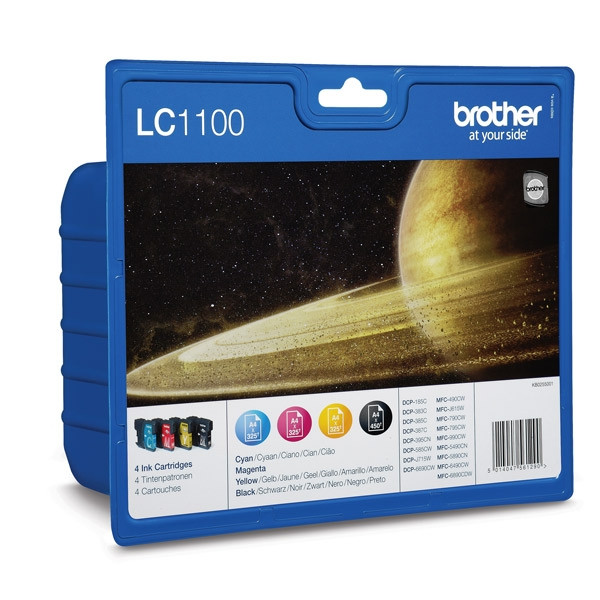 Brother LC-1100VALBP multipack 4 inktcartridges (origineel) LC1100VALBP 029081 - 1