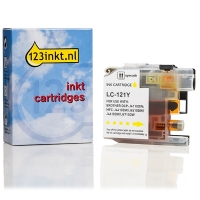 Brother LC-121Y inktcartridge geel (123inkt huismerk) LC-121YC 029121