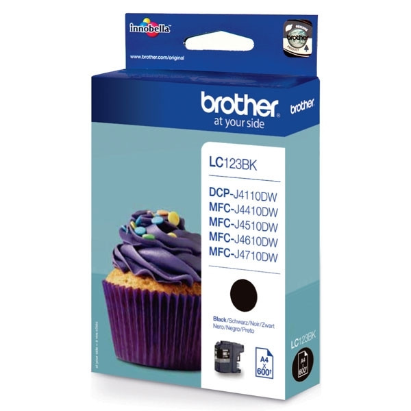 Brother LC-123BK inktcartridge zwart (origineel) LC-123BK 029090 - 1