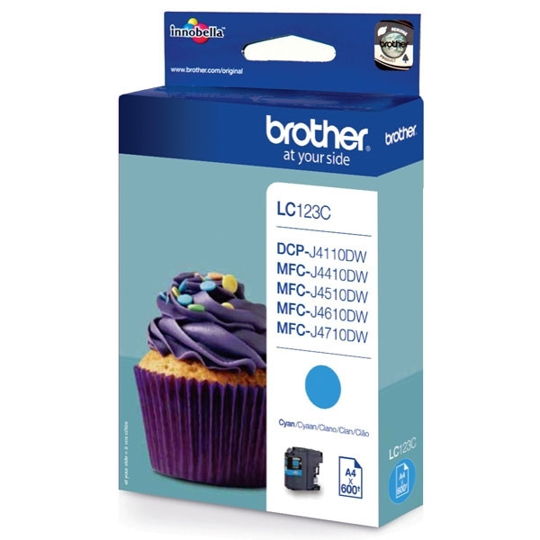 Brother LC-123C inktcartridge cyaan (origineel) LC-123C 029092 - 1