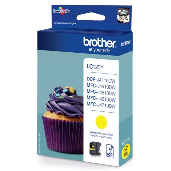 Brother LC-123Y inktcartridge geel (origineel) LC-123Y 029096 - 1