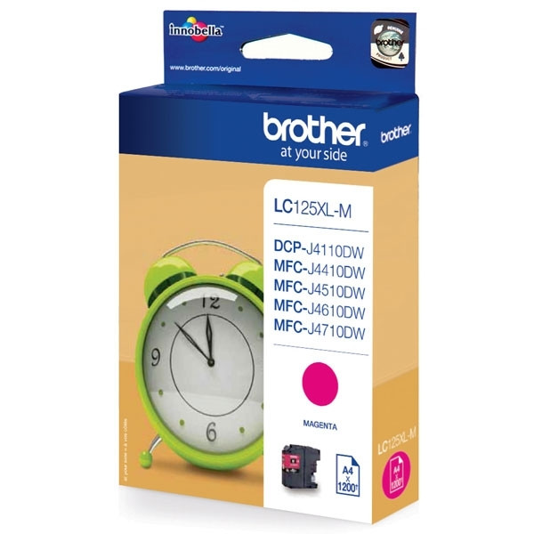 Brother LC-125XLM inktcartridge magenta hoge capaciteit (origineel) LC-125XLM 029102 - 1