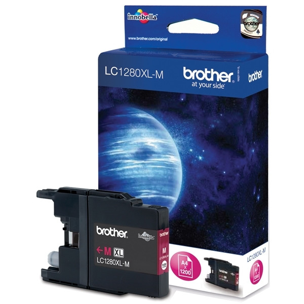 Brother LC-1280XLM inktcartridge magenta hoge capaciteit (origineel) LC1280XLM 029064 - 1