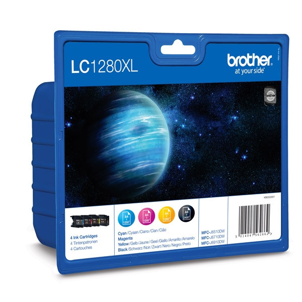 Brother LC-1280XLVALBP multipack 4 inktcartridges (origineel) LC-1280XLVALBP 029085 - 1