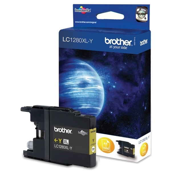 Brother LC-1280XLY inktcartridge geel hoge capaciteit (origineel) LC1280XLY 029068 - 1