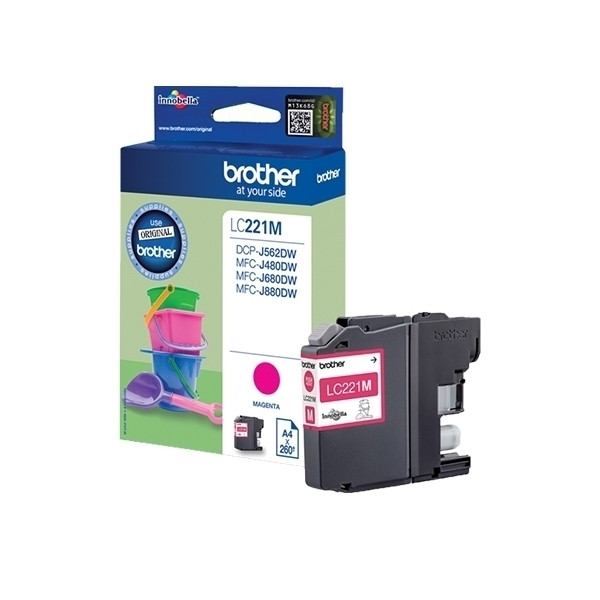 Brother LC-221M inktcartridge magenta lage capaciteit (origineel) 350010 - 1