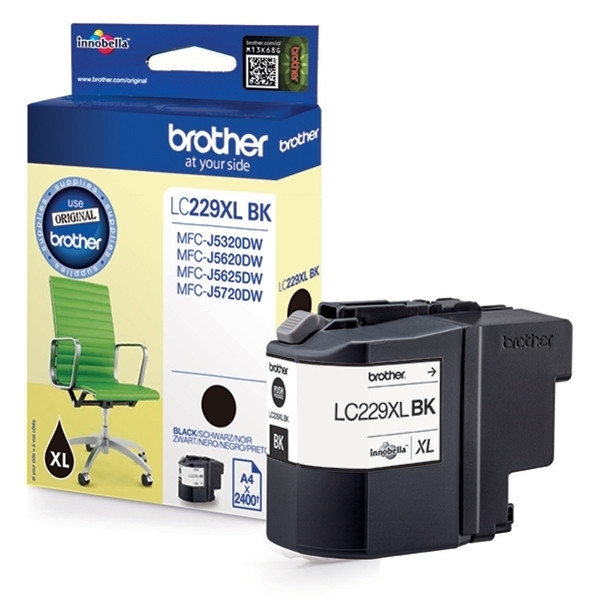 Brother LC-229XLBK inktcartridge zwart extra hoge capaciteit (origineel) LC-229XLBK 029156 - 