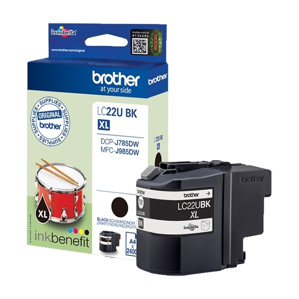 Brother LC-22UBK XL inktcartridge zwart (origineel) LC-22UBK 350028 - 1