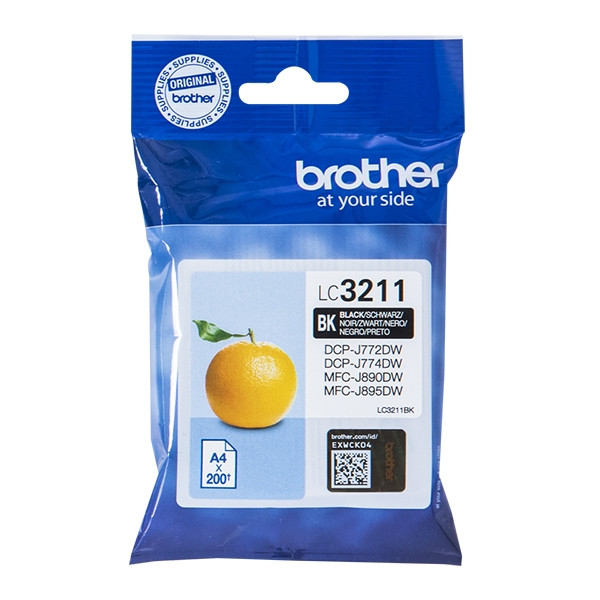 Brother LC-3211BK inktcartridge zwart (origineel) LC3211BK 028478 - 1