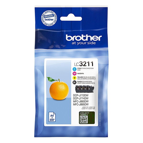 Brother LC-3211VAL multipack 4 inktcartridges (origineel) LC3211VAL 028506 - 1